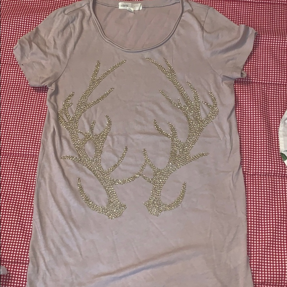 J. Crew beaded western tee